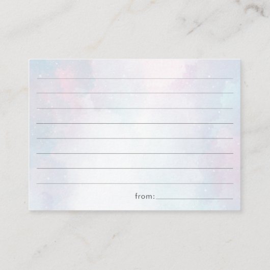 Carte D'accompagnement Whimsical Petit Amour Bug Arc-En-Ciel Mots De Sage (Dos)