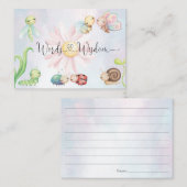 Carte D'accompagnement Whimsical Petit Amour Bug Arc-En-Ciel Mots De Sage (Devant / Derrière)