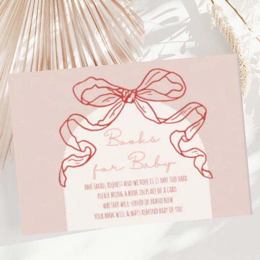 Carte D'accompagnement Whimsical Retro Orange Main Draw Baby shower