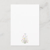 Carte D'accompagnement Whimsical Rococo Floral Crest Wedding Details (Dos)