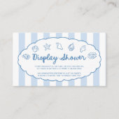 Carte D'accompagnement Whimsical Seashell Baby Shower Display Shower (Devant)