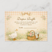 Carte D'accompagnement Whimsical Silly Goose Spring Diapper Raffle (Devant)