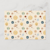 Carte D'accompagnement Whimsical Space Nursery Diapper Raffle (Dos)