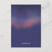Carte D'accompagnement Whimsical Starry Night Script Modern (Dos)