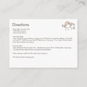 Carte D'accompagnement Whimsical Winter Wedding Directions Chubby (Dos)
