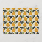 Carte D'accompagnement Whimsical Yellow Pear Illustration (Dos)