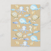 Carte D'accompagnement Whimsy Book sous-marin pour bébé (Dos)