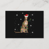 Carte D'accompagnement Whippet Christmas Light mignet Père Noël Whippet X (Devant)