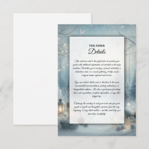 Carte D'accompagnement Whispers d'un solstice d'hiver