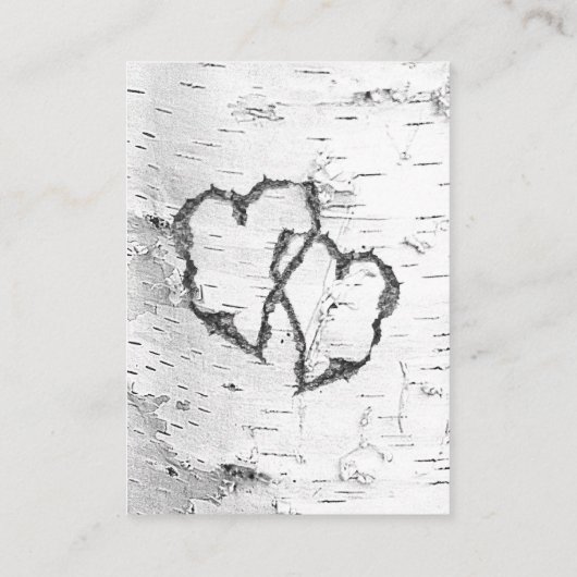 Carte D'accompagnement White Birch Details QR code Wedding Enclosure (Dos)