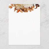Carte D'accompagnement White Fall Terracotta Floral Détails du Mariage (Dos)
