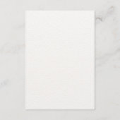 Carte D'accompagnement White Minimalist watercolor flowers wedding (Dos)
