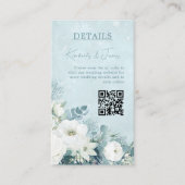 Carte D'accompagnement White Roses Hellebores Silver Eucalyptus Wedding (Devant)