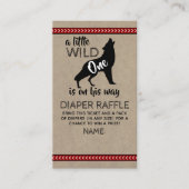 Carte D'accompagnement Wild One Boys Baby shower Déchets Raffle (Devant)