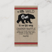 Carte D'accompagnement Wild One Boys Baby shower Déchets Raffle (Devant)
