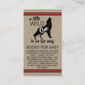 Carte D'accompagnement Wild One Boys Baby shower Demande de réservation (Devant)