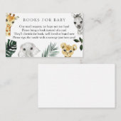 Carte D'accompagnement Wild One Jungle Livres pour bébé (Devant / Derrière)