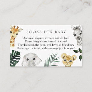Carte D'accompagnement Wild One Jungle Livres pour bébé
