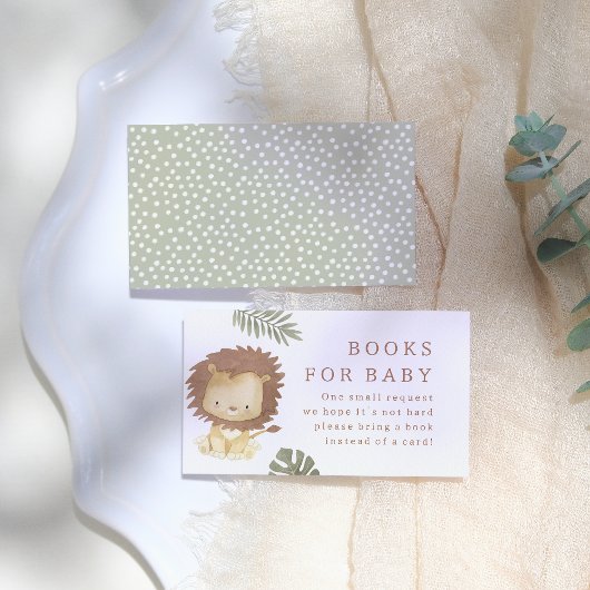 Carte D'accompagnement Wild One Safari Animaux Baby shower garçon