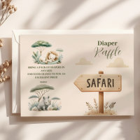 Wild One Safari Animaux Garçon Bébé Raffle Diapper