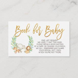 Carte D'accompagnement Wild safari jungle animaux demander insérer