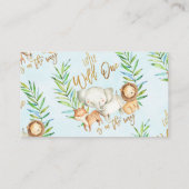 Carte D'accompagnement Wild safari jungle animaux demander insérer (Dos)