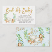 Carte D'accompagnement Wild safari jungle animaux demander insérer (Devant / Derrière)