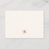 Carte D'accompagnement Wildflower Baby Shower Diaper Raffle Ticket (Dos)