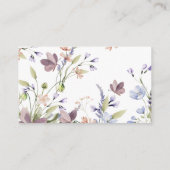 Carte D'accompagnement Wildflower Diaper Raffle Insert (Dos)