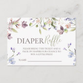 Carte D'accompagnement Wildflower Diaper Raffle Insert (Devant)