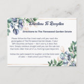 Carte D'accompagnement Wildflower Harmony Wedding Directions (Devant)