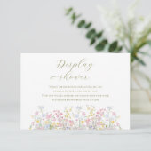 Carte D'accompagnement Wildflowers Garden Bridal Display Shower (Debout devant)