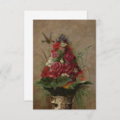 Carte D'accompagnement William Merritt Chase - La vie morte avec Hummingb (Devant / Derrière)