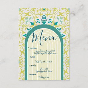Carte D'accompagnement William Morris Floral Art déco Art nouveau