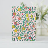 Carte D'accompagnement William Morris Grenade En Rose (Debout devant)