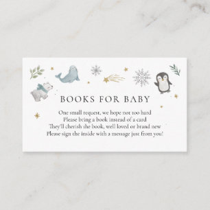 Carte D'accompagnement Winter Animals Livres pour Baby insert card