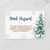Carte D'accompagnement Winter Baby Shower Books for Baby (Devant)