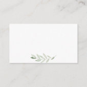 Carte D'accompagnement Winter Berries Foliage Détails Mariage Site Web (Dos)