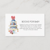 Carte D'accompagnement Winter Bow Christmas Tree Books For Baby Shower  (Devant)
