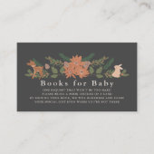 Carte D'accompagnement Winter Foliage Marine Baby Book Demande (Devant)