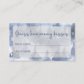 Carte D'accompagnement Winter Forest devinez combien de baisers jeu de na (Devant)