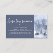 Carte D'accompagnement Winter Forest Waterton Marine Blue Display douche (Devant)