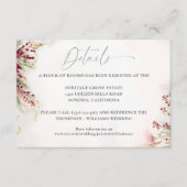 Carte D'accompagnement Winter Greenery Christmas Red Mariage Détails (Devant)