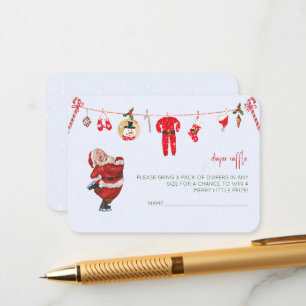 Carte D'accompagnement Winter Merry Little Christmas Baby showers Livres
