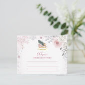 Carte D'accompagnement Winter Pastel Pink Snowflake Sleigh Advice For Mom (Debout devant)