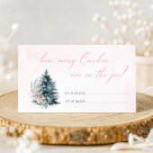 Carte D'accompagnement Winter Pink Silver How many Candies are in the jar