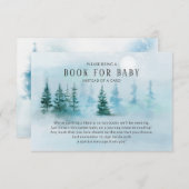 Carte D'accompagnement Winter Wonderland Baby shower Book for Baby Card (Devant / Derrière)