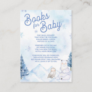 Carte D'accompagnement Winter Wonderland Baby showers Livres Pour Bébé