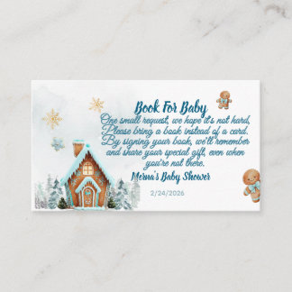 Carte D'accompagnement Winter wonderland Gingerbre Books for Baby Request