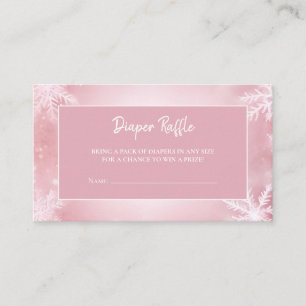 Carte D'accompagnement Winter Wonderland Girl Déchets Raffle